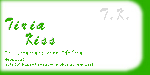 tiria kiss business card